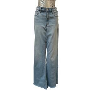 Joe's Jeans Raw Hem Flare Leg High Rise Jeans Women's Size 29